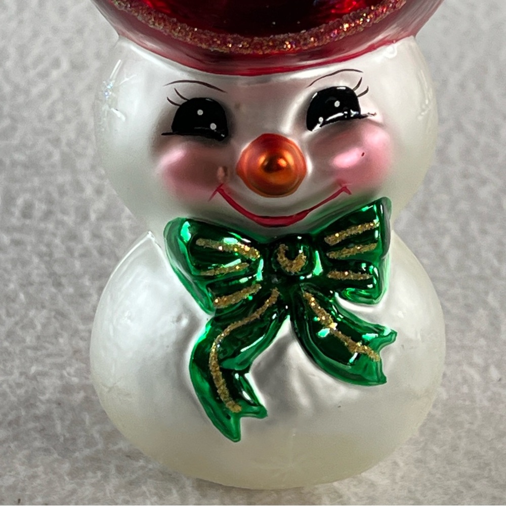 Christopher Radko "Happy Hightops Gem Asst 7.5” Red Snowman  # 01-0717-0 EUC